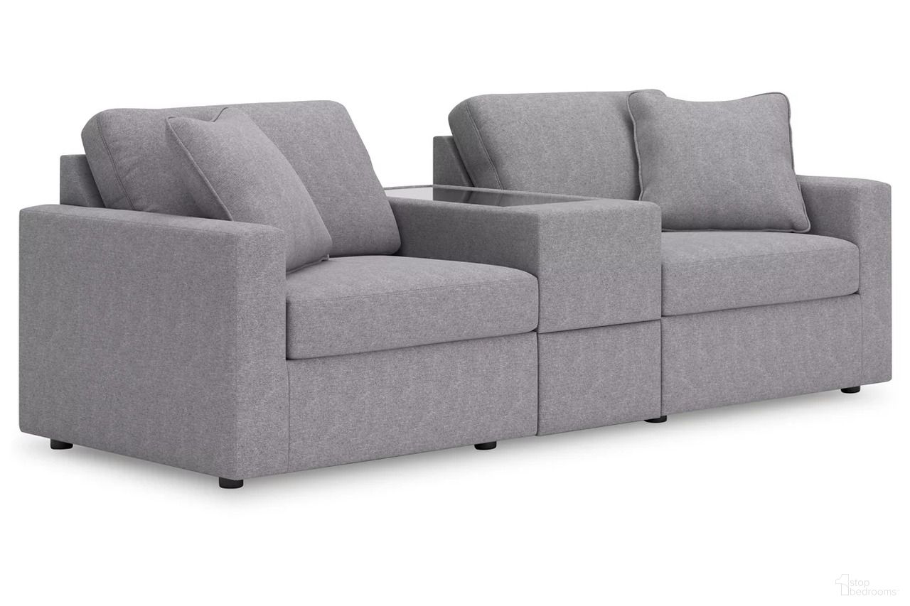 The appearance of Modmax 3-Piece Sectional with Storage Console In Granite designed by Signature Design by Ashley in the modern / contemporary interior design. This granite piece of furniture was selected by 1StopBedrooms from Modmax Collection to add a touch of cosiness and style into your home. Sku: 9210457;9210464;9210465. Material: Performance Fabric.