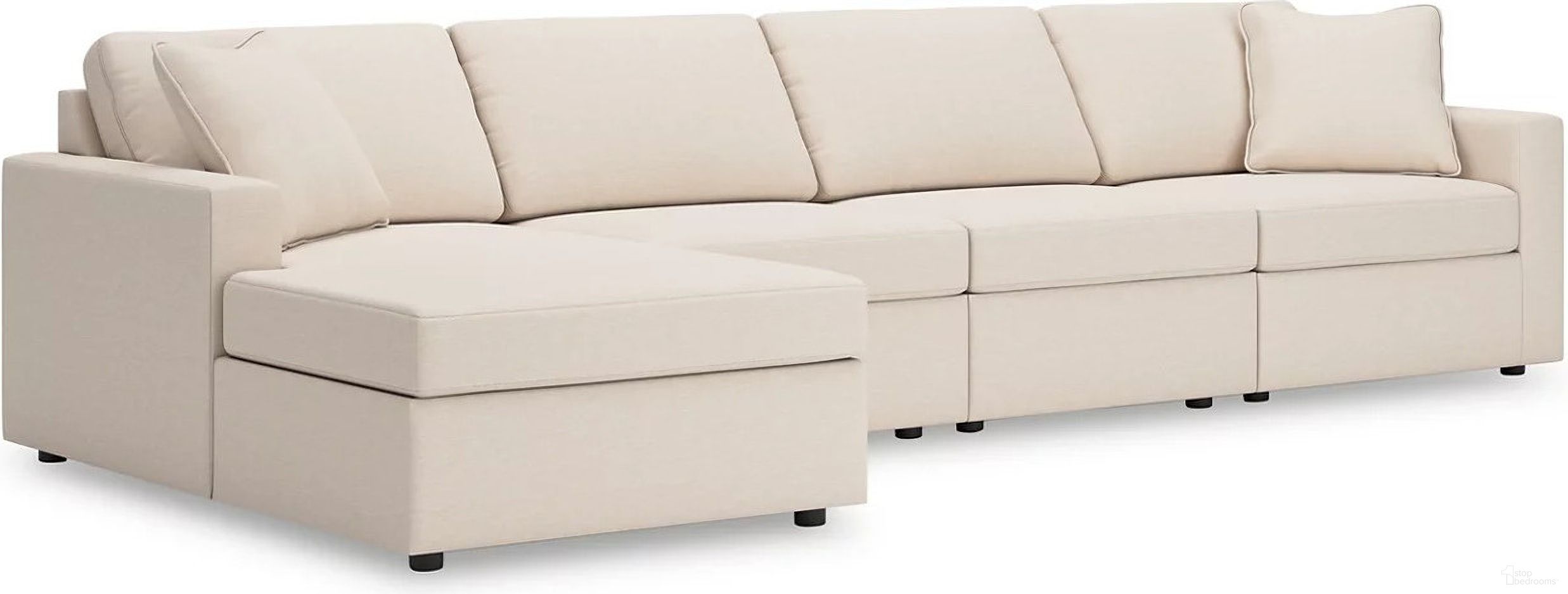 Modmax 4-Piece LAF Sectional with Chaise In Oyster