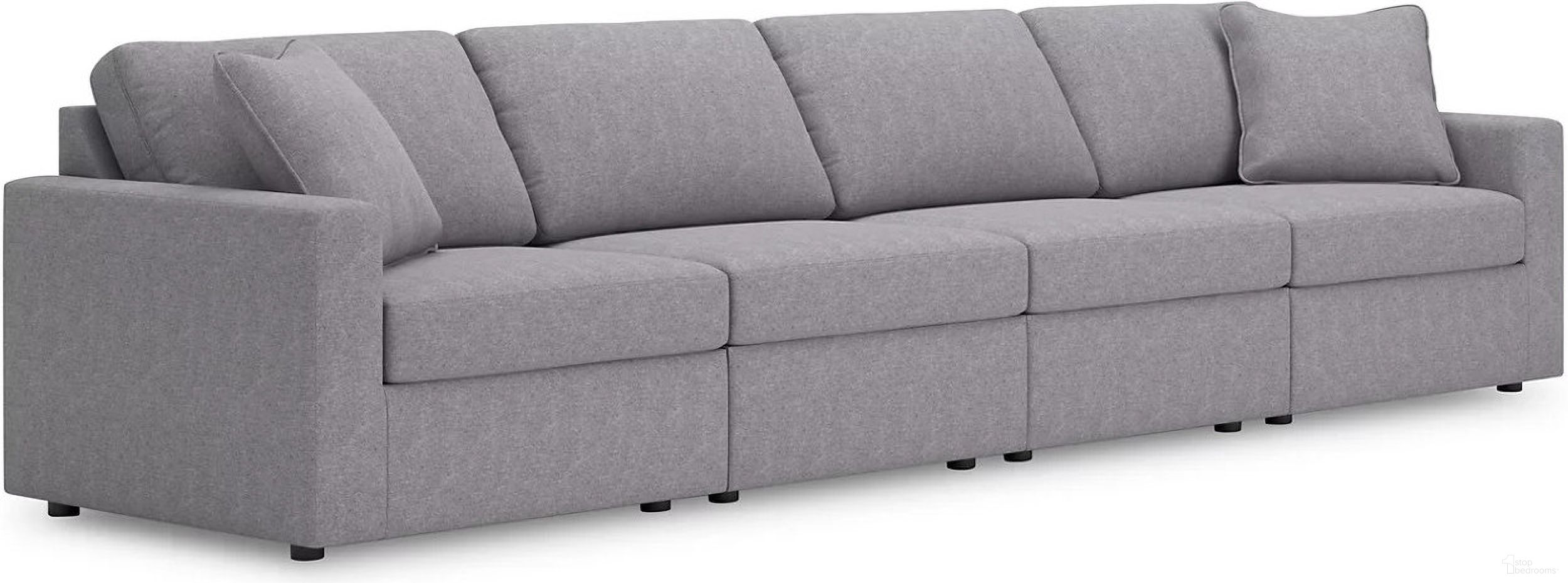 The appearance of Modmax 4-Piece Sectional In Granite designed by Signature Design by Ashley in the modern / contemporary interior design. This granite piece of furniture was selected by 1StopBedrooms from Modmax Collection to add a touch of cosiness and style into your home. Sku: 9210464;9210446;9210446;9210465. Material: Performance Fabric. Layout: Modular.