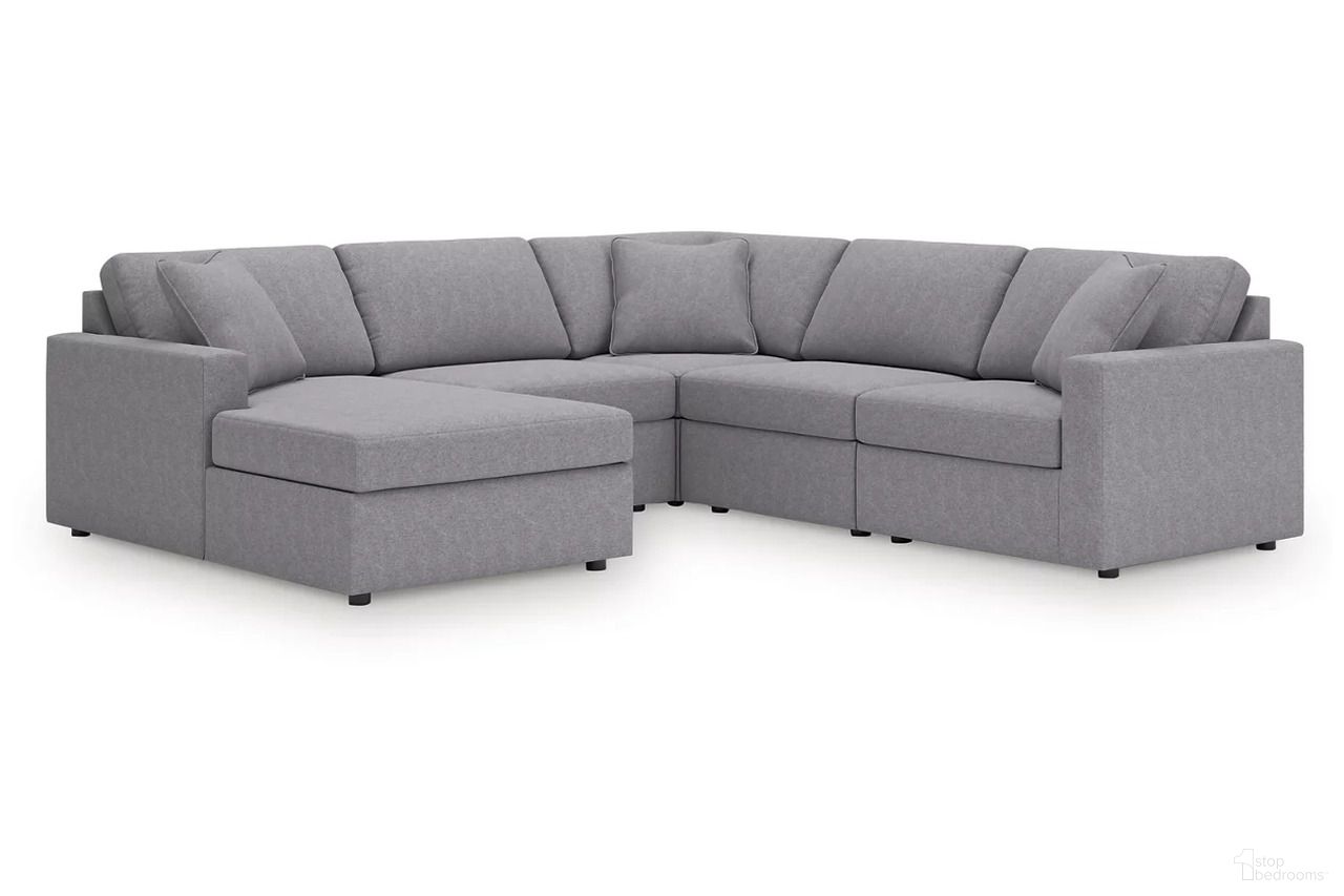 Modmax 5-Piece Sectional with LAF Chaise In Granite