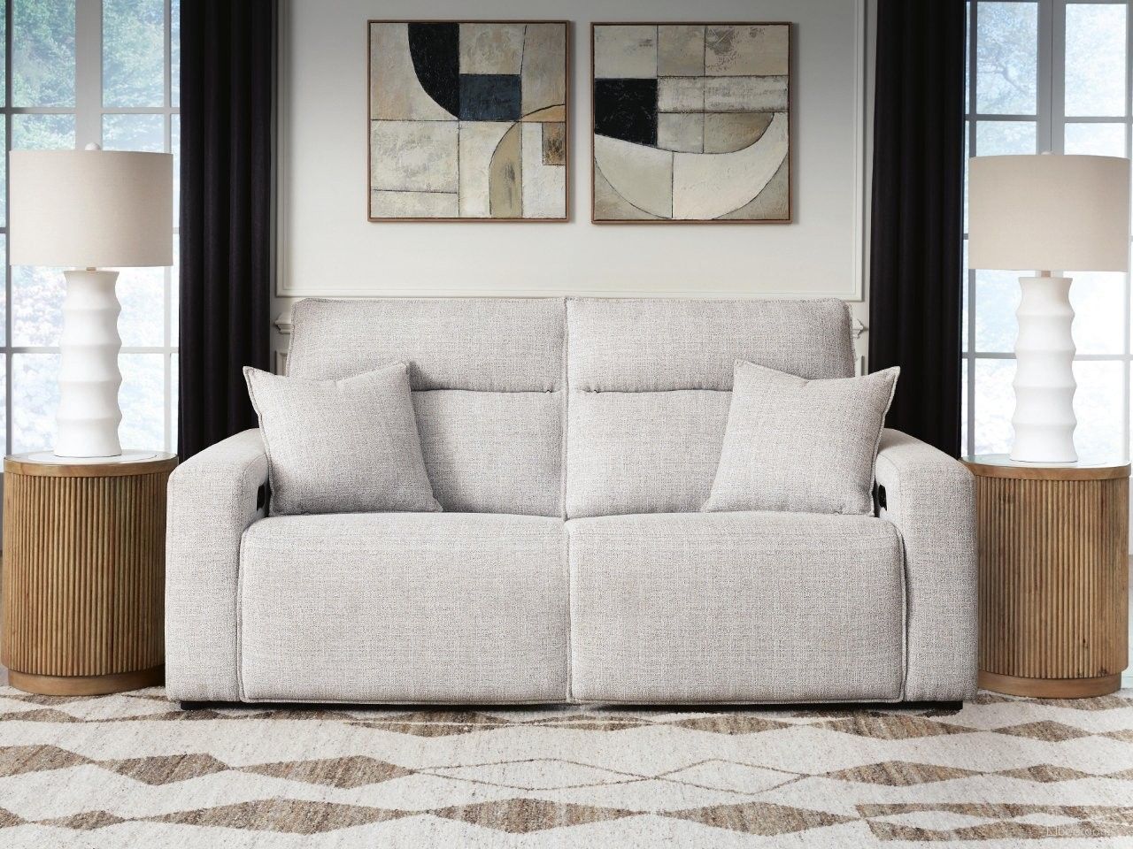 ModMax II 2-Piece Reclining Loveseat In Stone