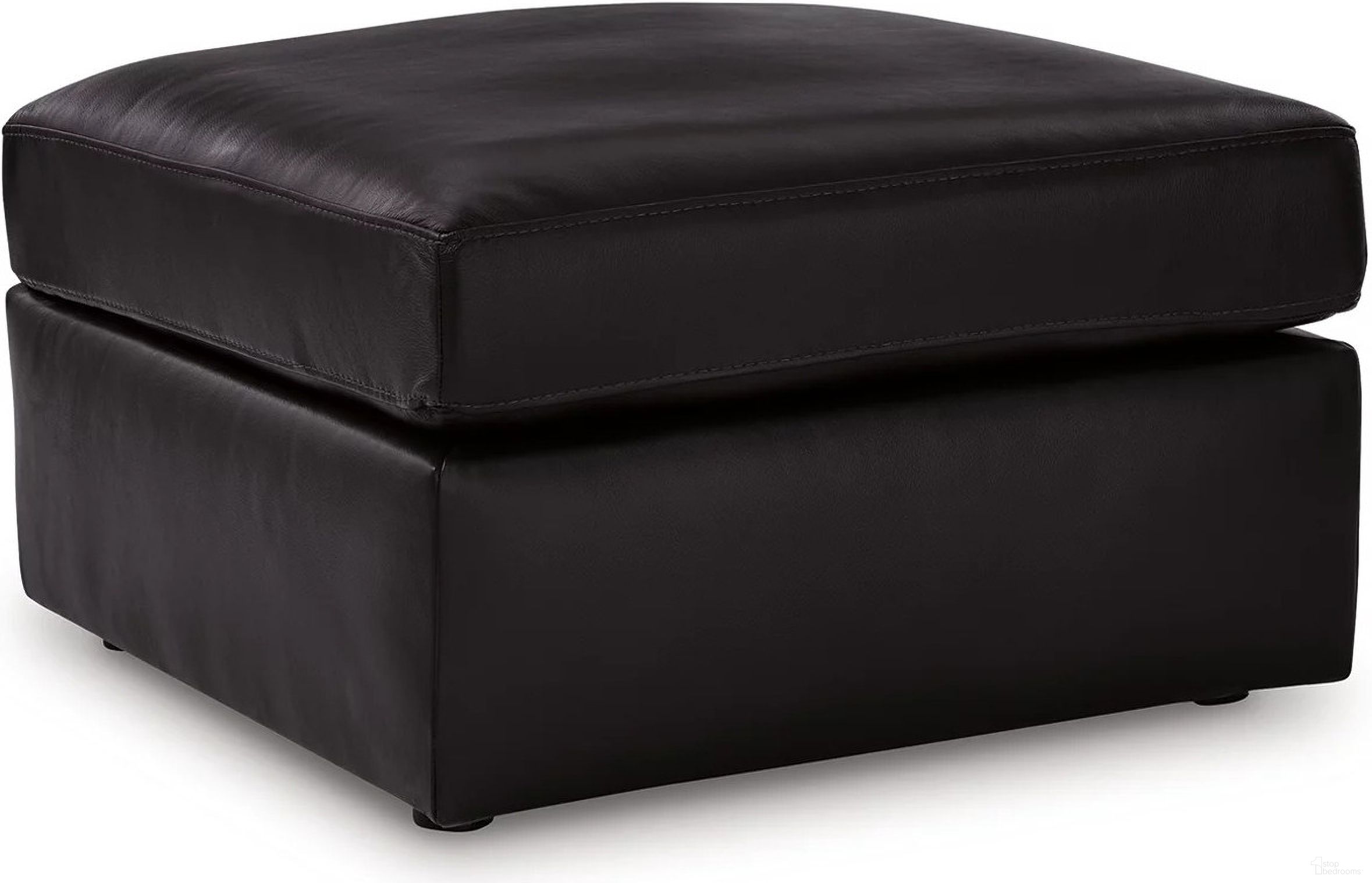 The appearance of ModMax II Oversized Accent Ottoman In Black designed by Signature Design by Ashley in the modern / contemporary interior design. This black piece of furniture was selected by 1StopBedrooms from ModMax II Collection to add a touch of cosiness and style into your home. Sku: 7430508. Material: Leather Match.