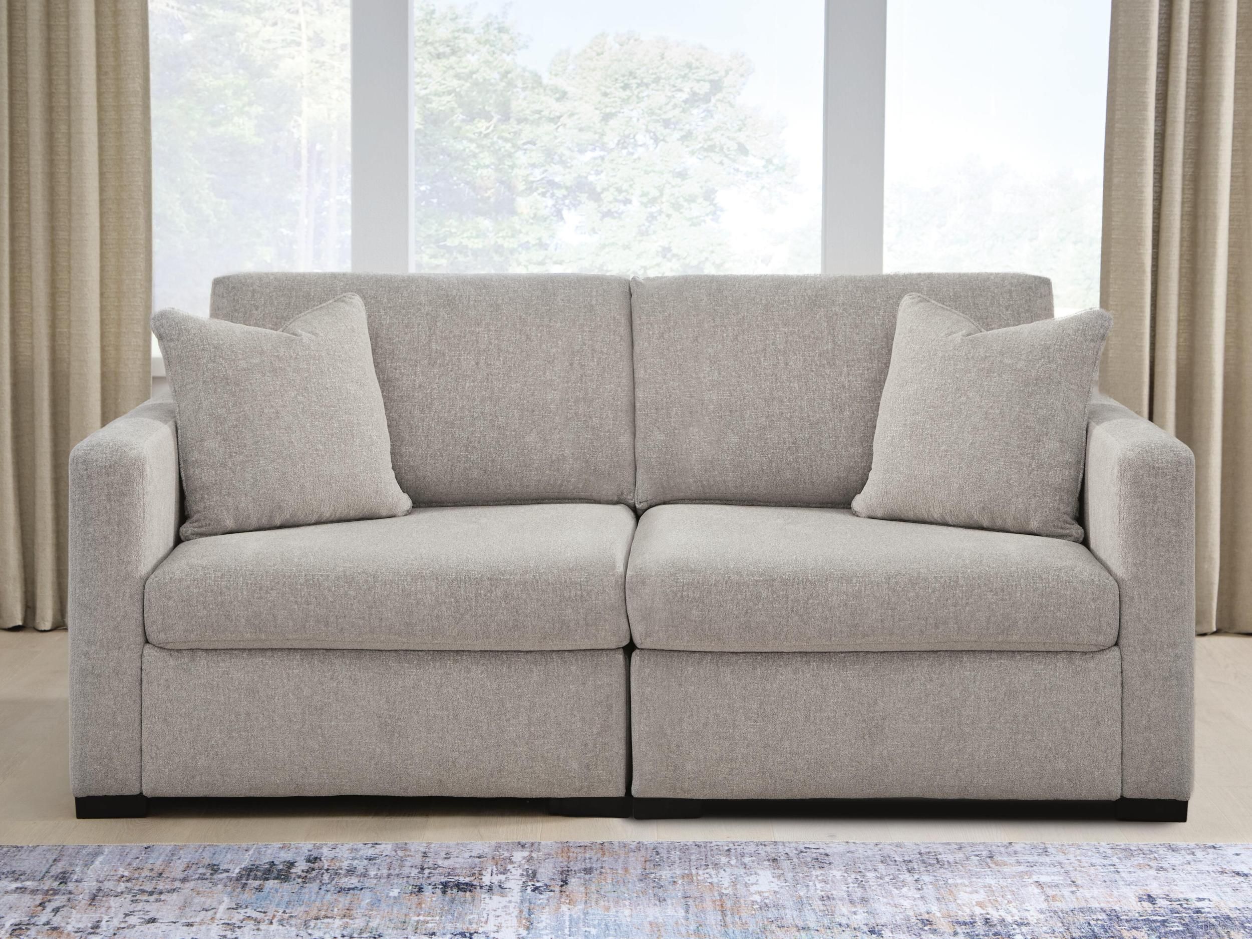 Modmax Luxe 2-Piece Sectional Loveseat In Flint