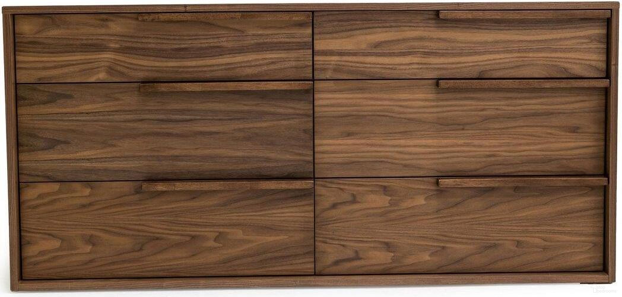 The appearance of Modrest Amberlie Modern Walnut Dresser designed by VIG Furniture in the modern / contemporary interior design. This brown piece of furniture was selected by 1StopBedrooms from Modrest Amberlie Collection to add a touch of cosiness and style into your home. Sku: VGMABR-96-WAL-DRS. Material: Wood.