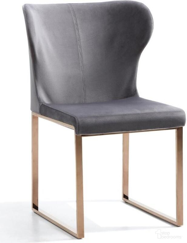 The appearance of Modrest Chadwick Modern Grey Velvet And Rosegold Dining Chair designed by VIG Furniture in the modern / contemporary interior design. This grey piece of furniture was selected by 1StopBedrooms from Modrest Collection to add a touch of cosiness and style into your home. Sku: VGHBHN54-GRY. Material: Stainless Steel. Chair Type: Side Chair.