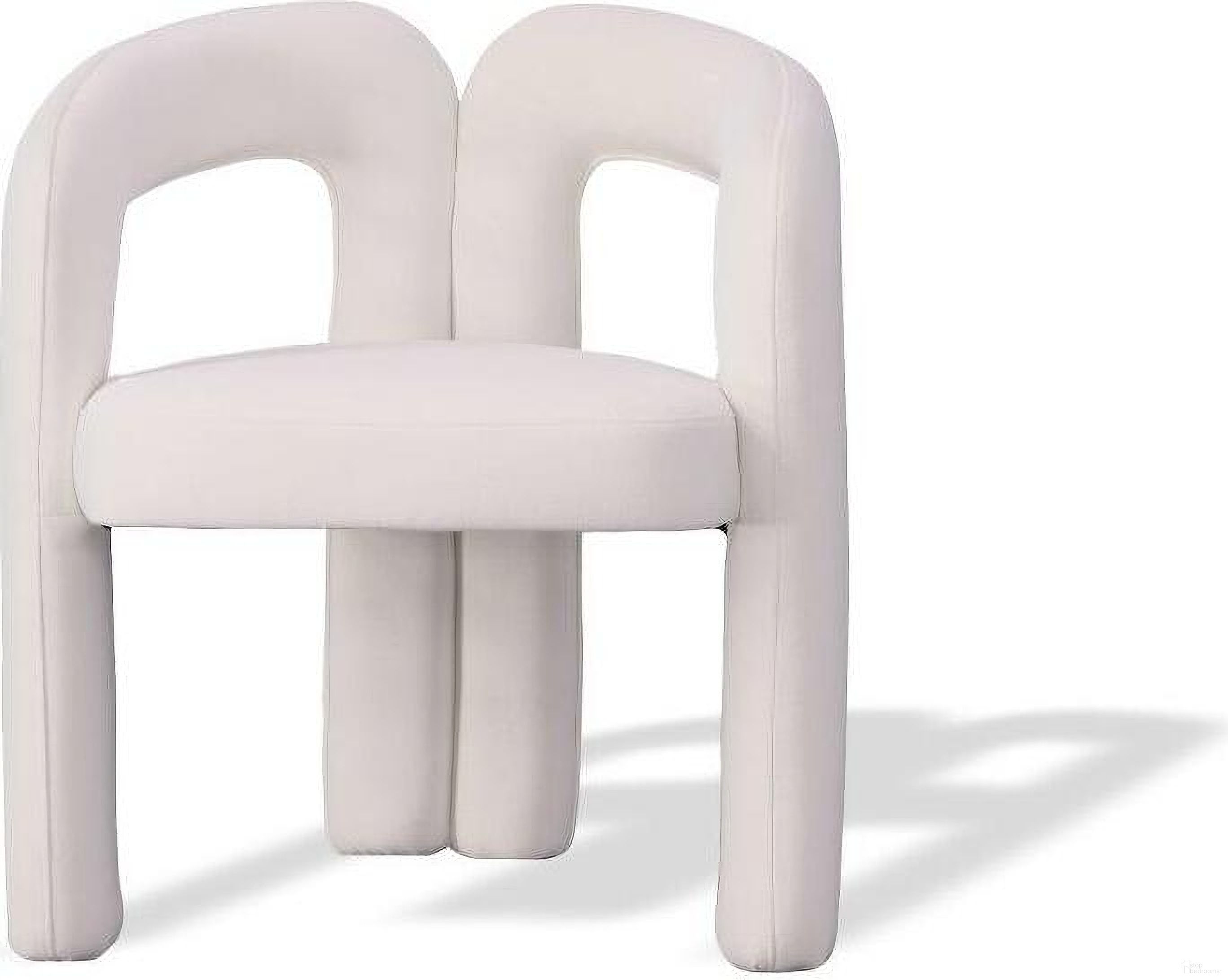 The appearance of Modrest Ellen Glam White Velvet Dining Chair designed by VIG Furniture in the glam interior design. This blue piece of furniture was selected by 1StopBedrooms from Modrest Collection to add a touch of cosiness and style into your home. Sku: VGODZW-21077-WHT-DC. Material: Velvet. Chair Type: Side Chair.