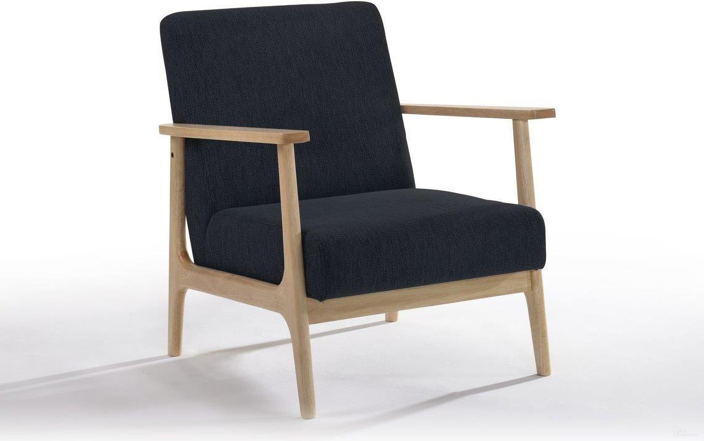 The appearance of Modrest Gengo Modern Black Accent Chair designed by VIG Furniture in the modern / contemporary interior design. This black piece of furniture was selected by 1StopBedrooms from Modrest Collection to add a touch of cosiness and style into your home. Sku: VGMA-MI-773-CH. Material: Fabric.