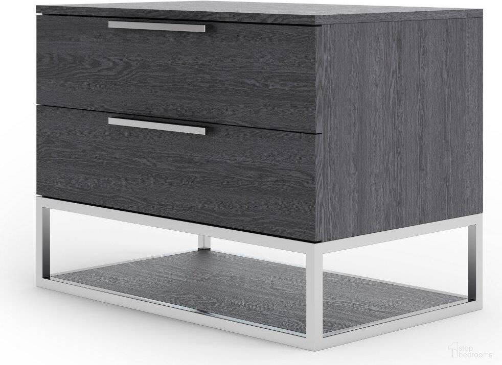 The appearance of Modrest Heloise Contemporary Grey Elm Nightstand designed by VIG Furniture in the modern / contemporary interior design. This grey piece of furniture was selected by 1StopBedrooms from Modrest Heloise Collection to add a touch of cosiness and style into your home. Sku: VGBBMB1502-GRY-NS. Material: Stainless Steel.