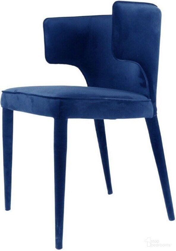 Modrest Lucero Modern Blue Velvet Dining Armchair by VIG Furniture