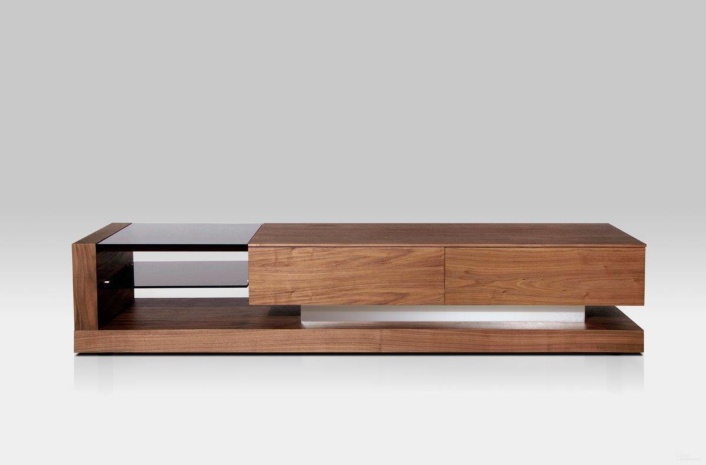 Modrest Mali Modern Walnut Tv Stand