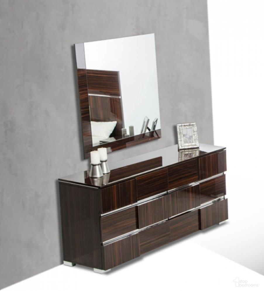 The appearance of Modrest Picasso Italian Modern Ebony Lacquer Mirror designed by VIG Furniture in the modern / contemporary interior design. This ebony piece of furniture was selected by 1StopBedrooms from Modrest Collection to add a touch of cosiness and style into your home. Sku: VGACPICASSO-MIR-EBN. Material: Metal.