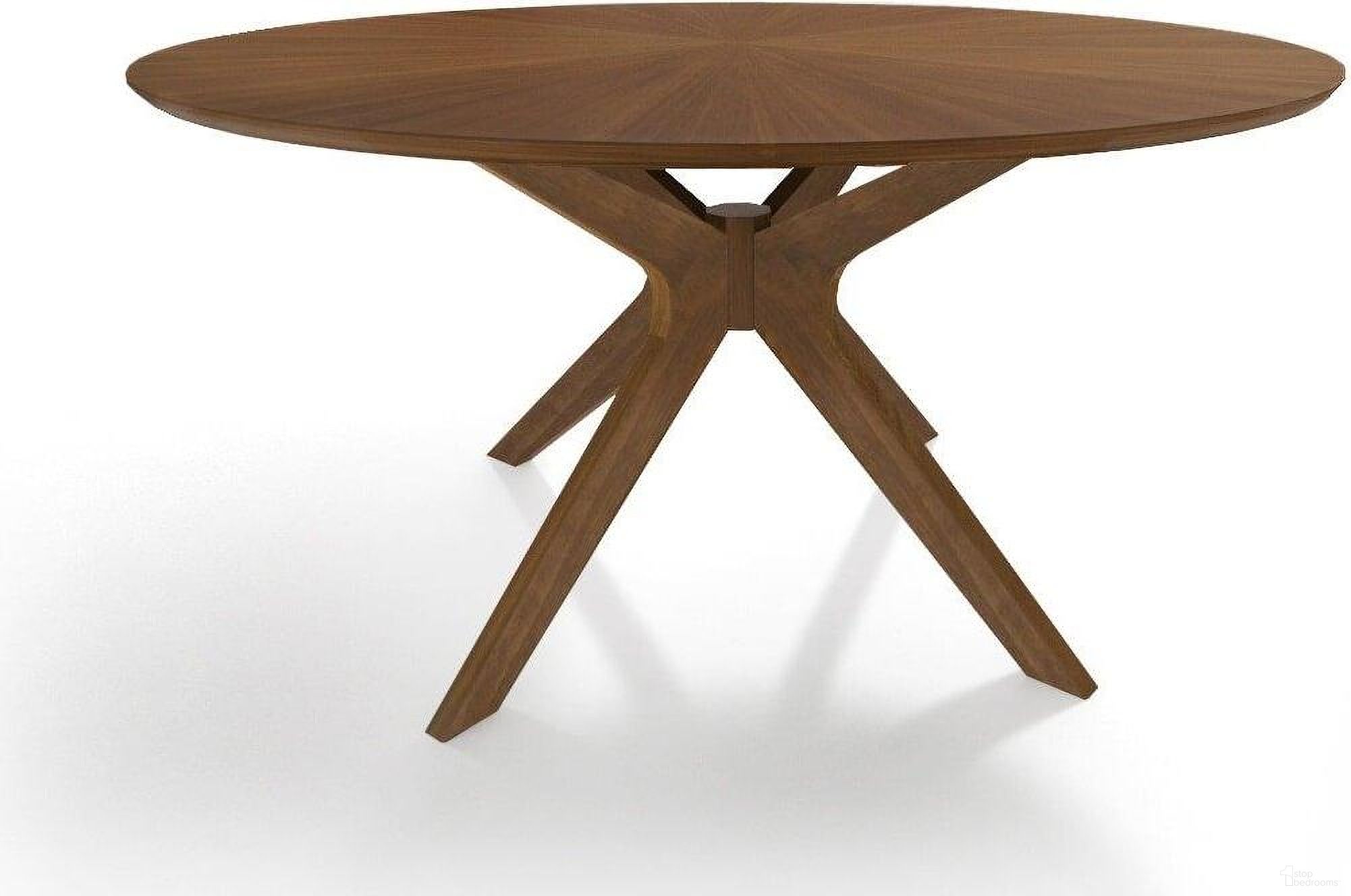 Modrest Prospect Modern 47" Round Walnut Dining Table