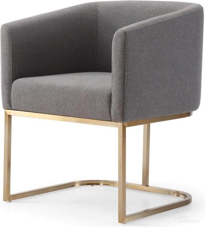 Modrest Yukon Modern Dark Grey Fabric Dining Chair