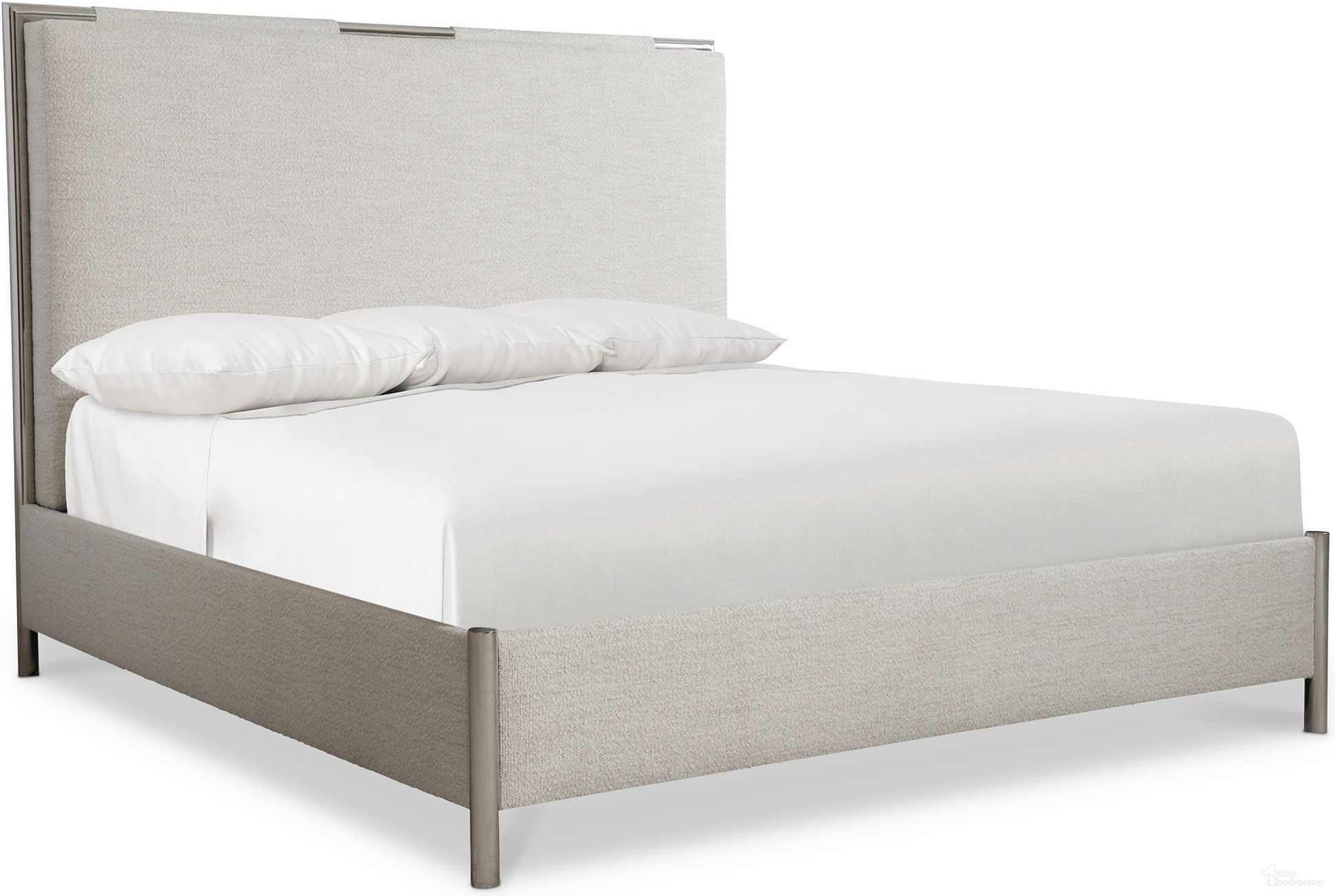The appearance of Modulum Upholstered Queen Panel Bed designed by Bernhardt in the modern / contemporary interior design. This polished stainless steel piece of furniture  was selected by 1StopBedrooms from Modulum Collection to add a touch of cosiness and style into your home. Sku: 315FR07;315H07. Bed Type: Panel Bed. Material: Fabric. Bed Size: Queen.