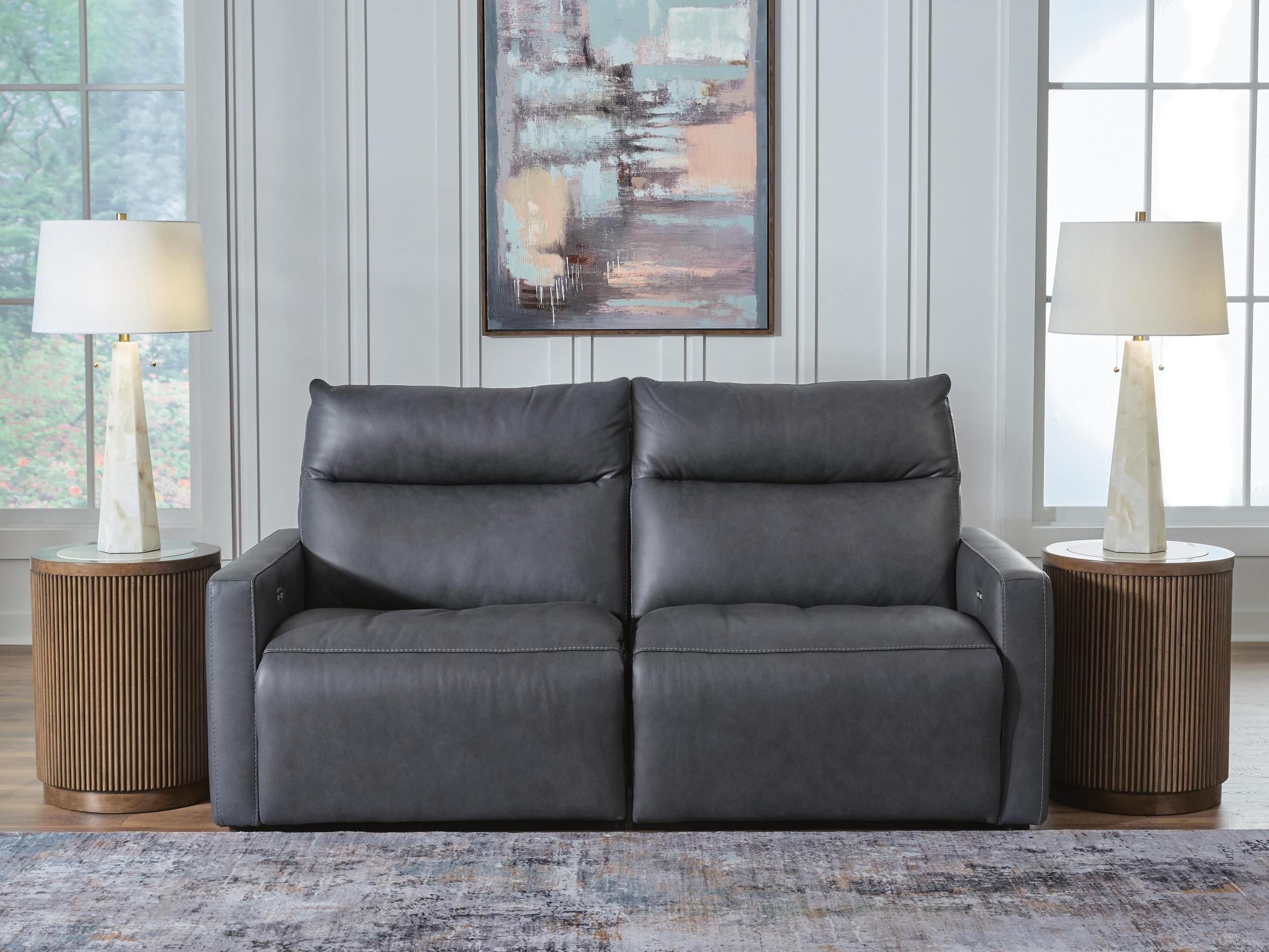 Modz 2-Piece Power Reclining Sectional Loveseat In Blue