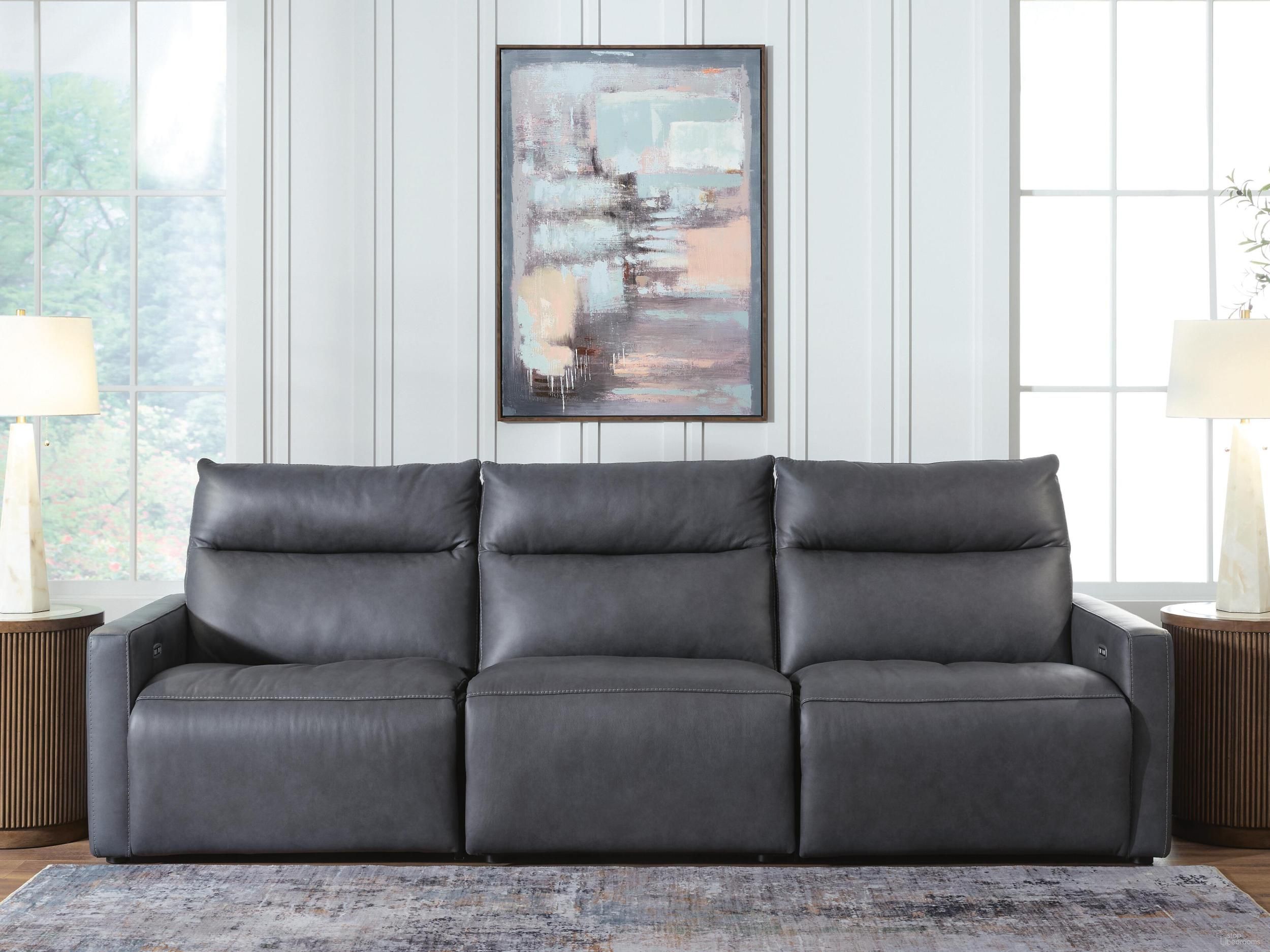 Modz 3-Piece Power Sectional Reclining Sofa In Blue