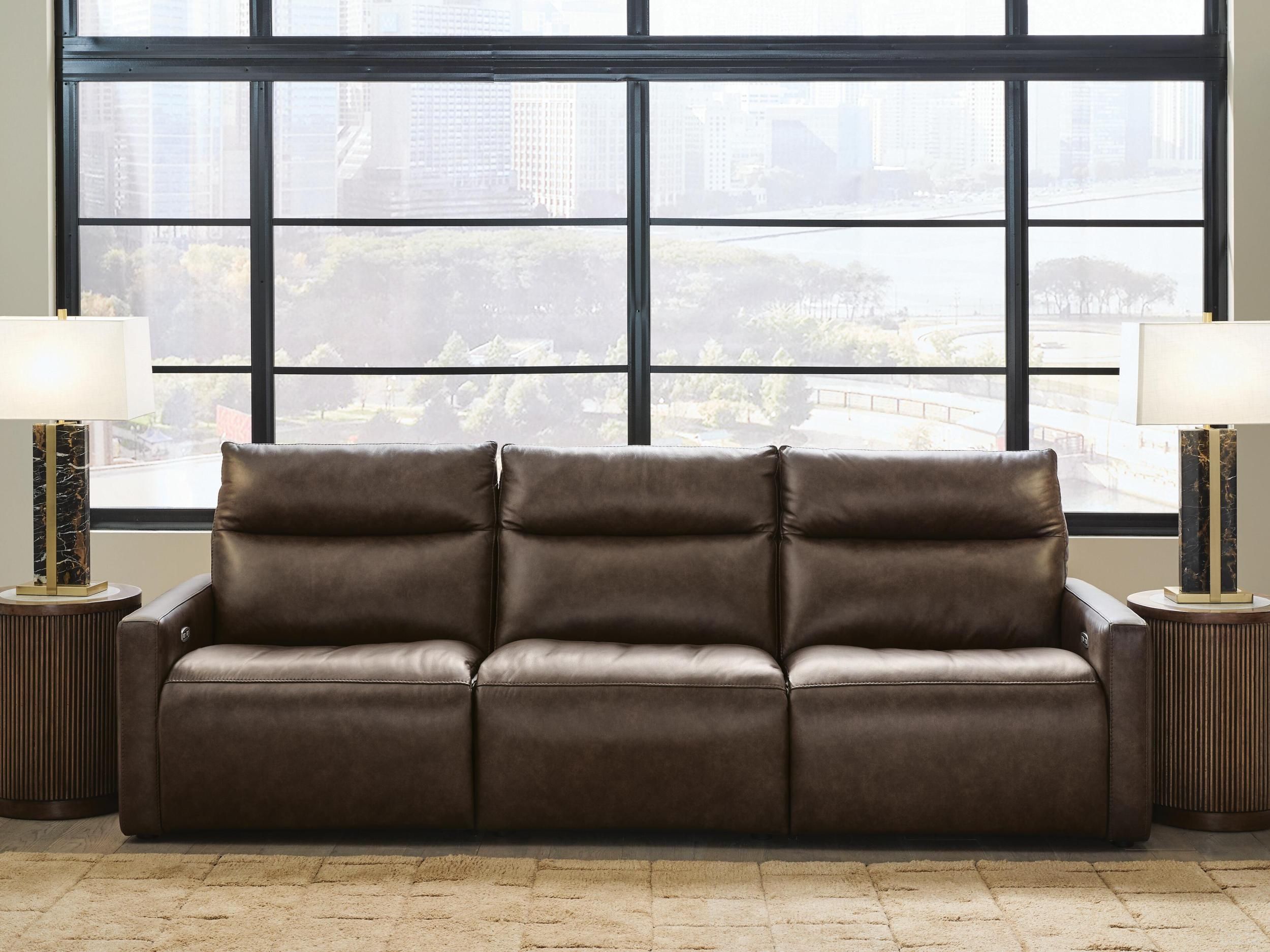 Modz 3-Piece Power Sectional Reclining Sofa In Chocolate