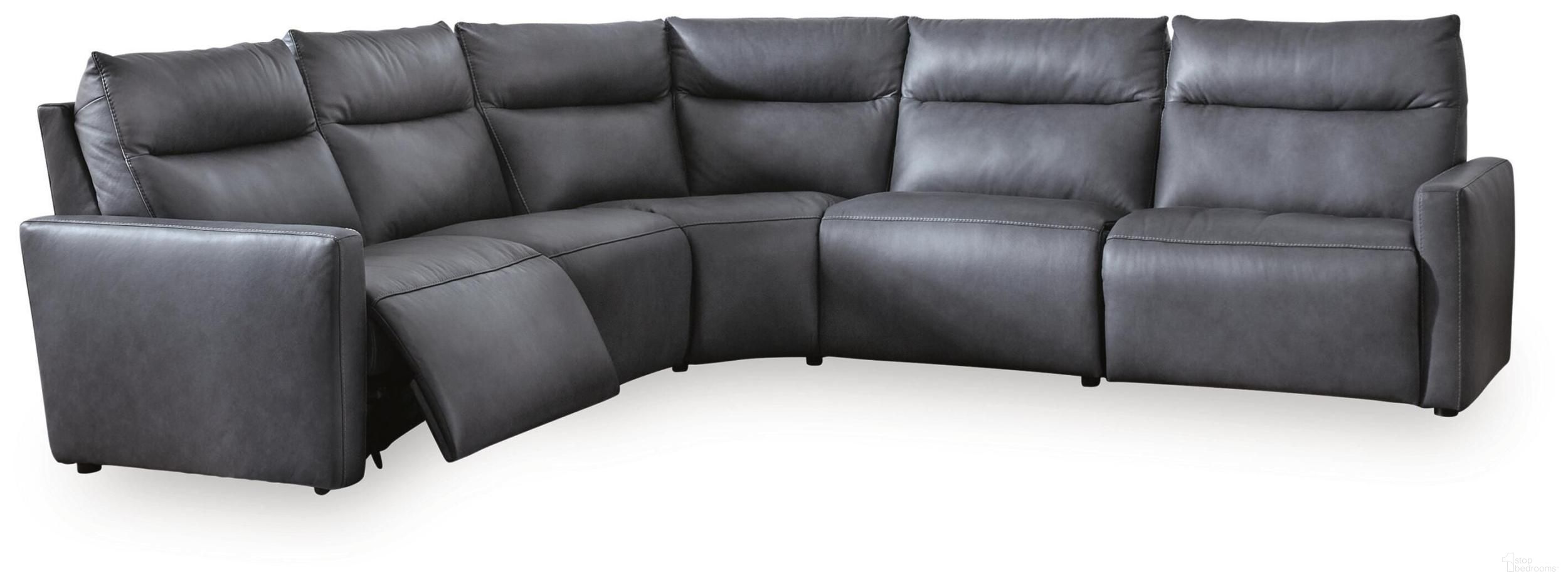 ModZ 5-Piece Power Reclining Sectional In Blue