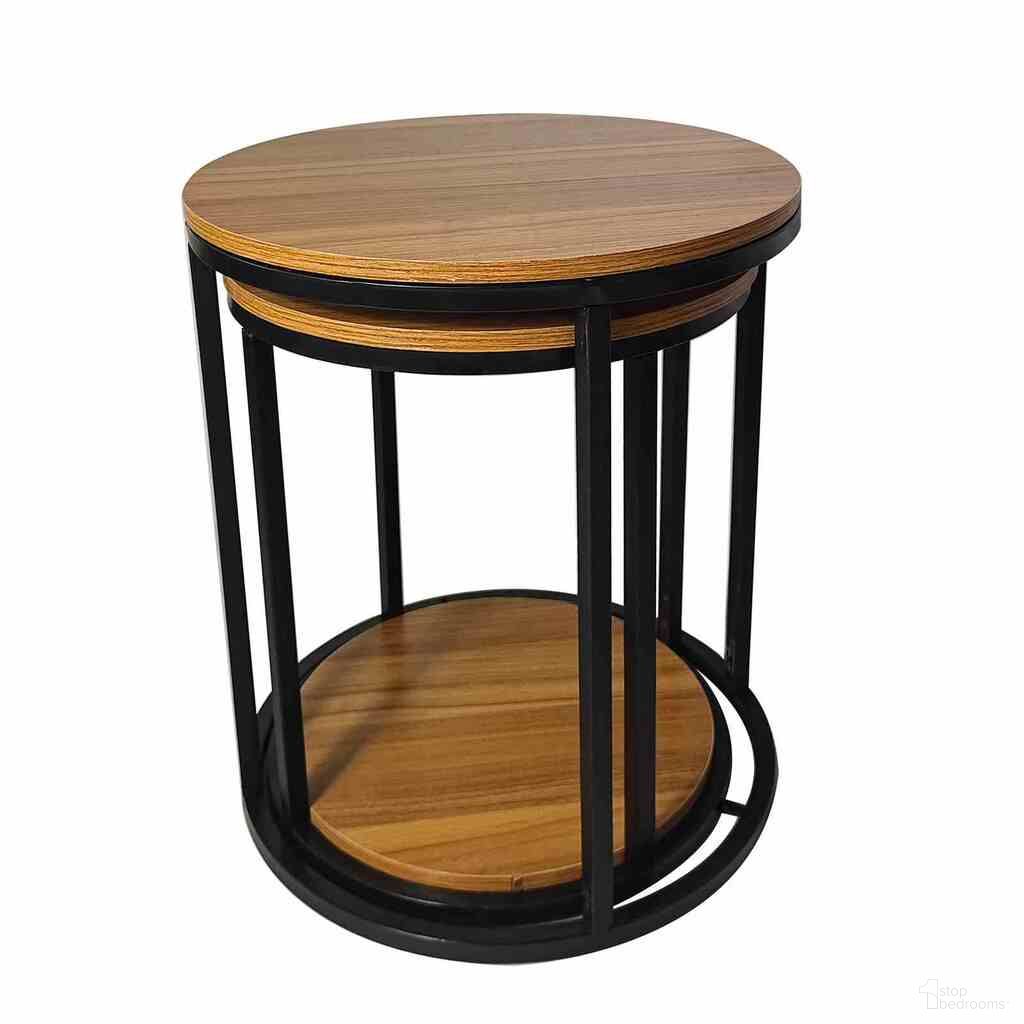The appearance of Mollie Nesting Tables Set of 2 In Natural and Black designed by Furniture of America in the modern / contemporary interior design. This natural/black piece of furniture was selected by 1StopBedrooms from Mollie Collection to add a touch of cosiness and style into your home. Sku: GM-5015-2PK. Material: Metal.