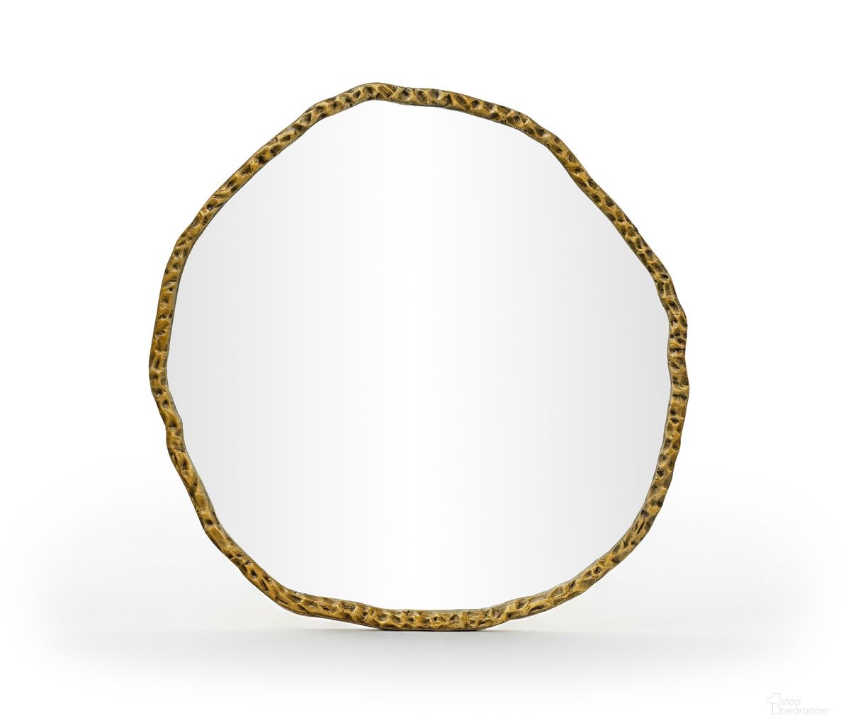 The appearance of Molten Iron Mirror In Gold designed by Meridian in the modern / contemporary interior design. This gold piece of furniture was selected by 1StopBedrooms from Molten Collection to add a touch of cosiness and style into your home. Sku: 66009Gold-M. Material: Glass.