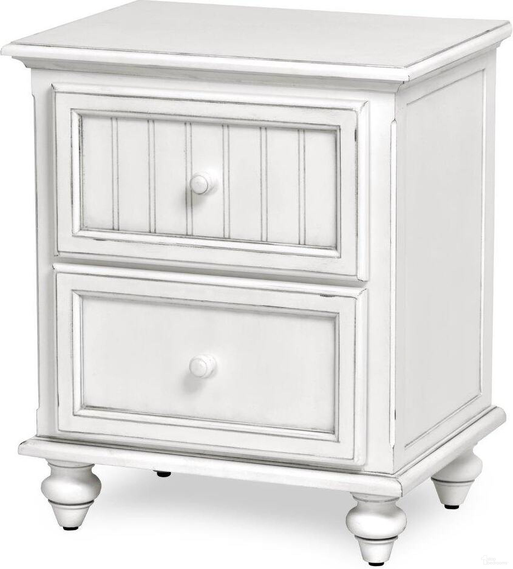 The appearance of Monaco 2 Drawer Nightstand In White designed by Sea Winds Trading in the transitional interior design. This white piece of furniture was selected by 1StopBedrooms from Monaco Collection to add a touch of cosiness and style into your home. Sku: B81832-BLANC. Material: Wood.