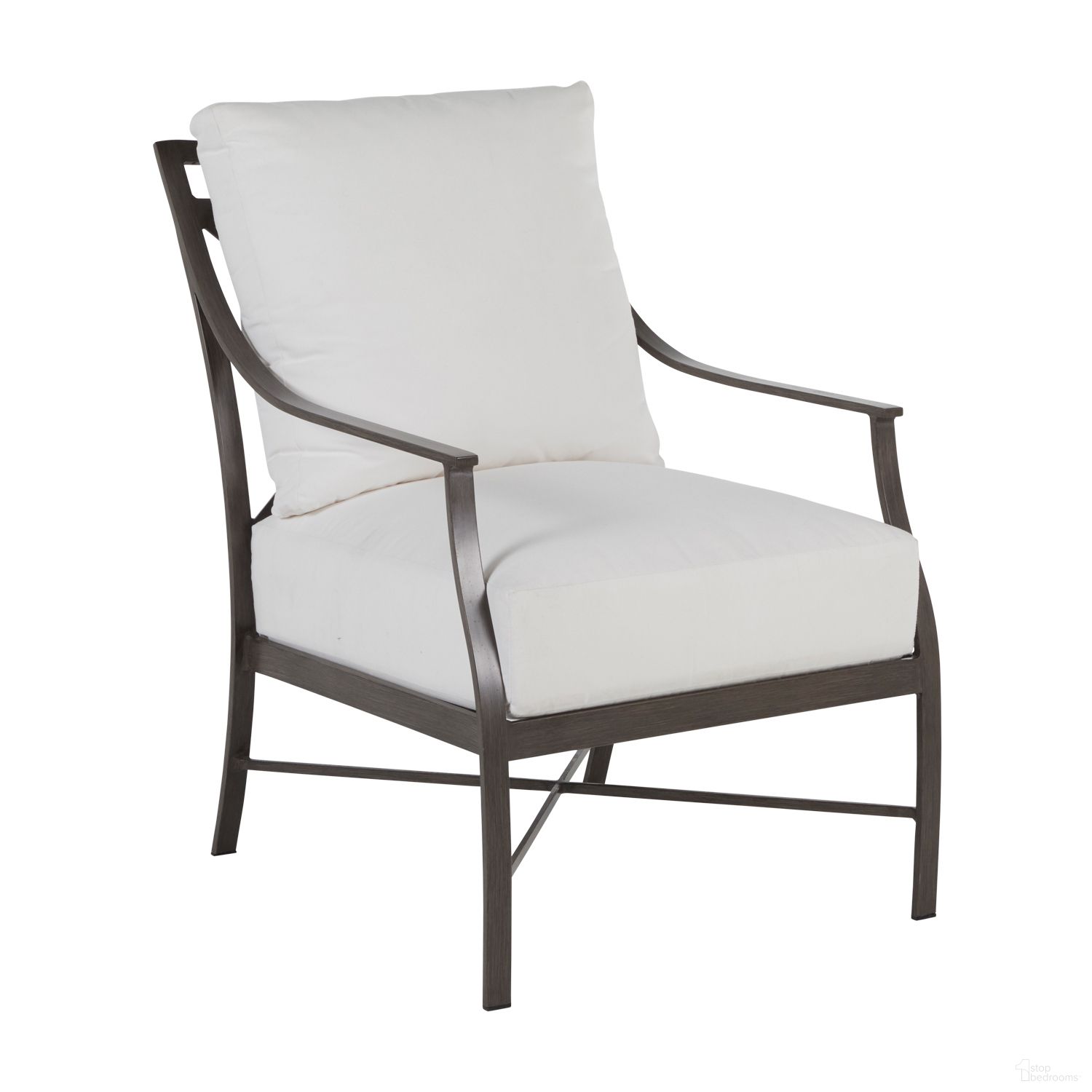 The appearance of Monaco Aluminum Lounge In Cabana Stripe Fossil designed by Summer Classics in the traditional interior design. This cabana stripe fossil piece of furniture  was selected by 1StopBedrooms from Monaco Collection to add a touch of cosiness and style into your home. Sku: 342331+C365P439N. Material: Aluminum.