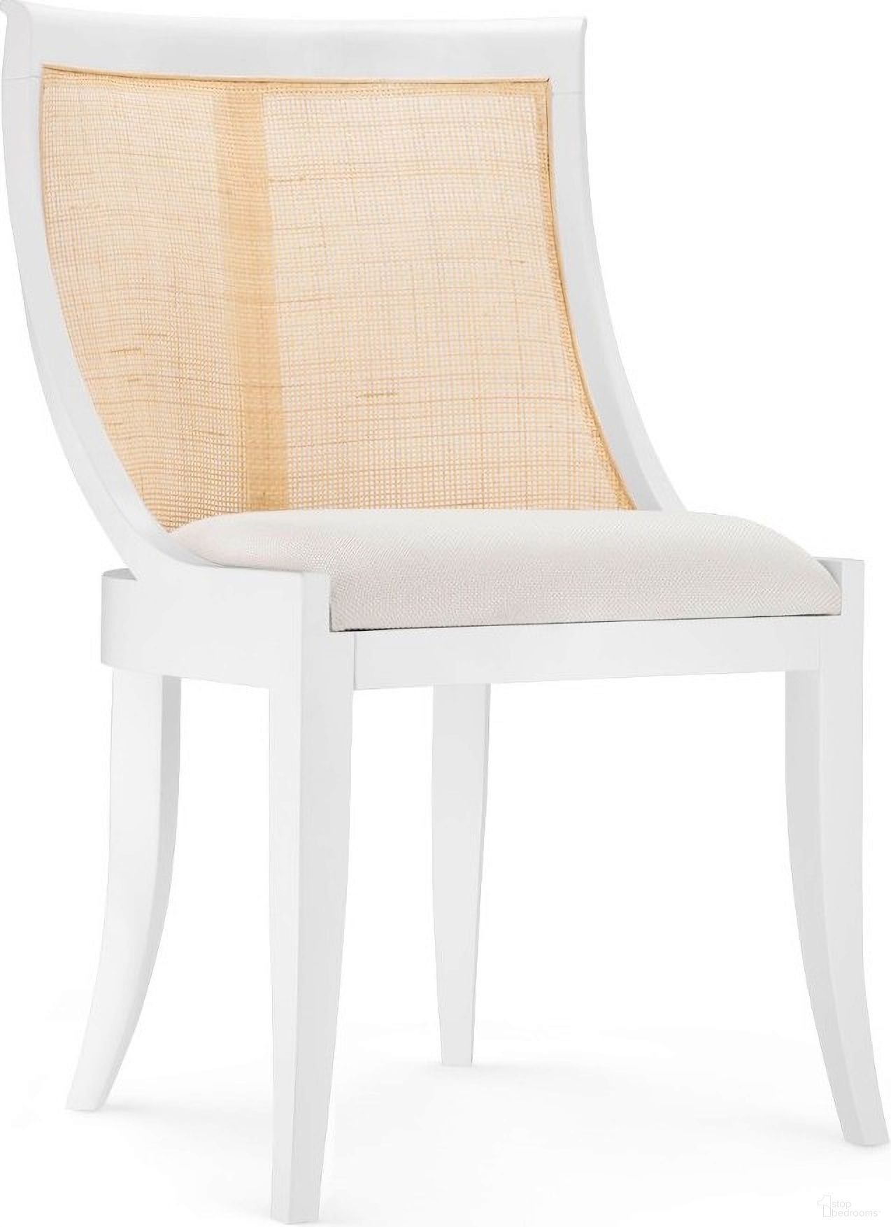 Monaco Armchair Set of 2 In Eggshell White