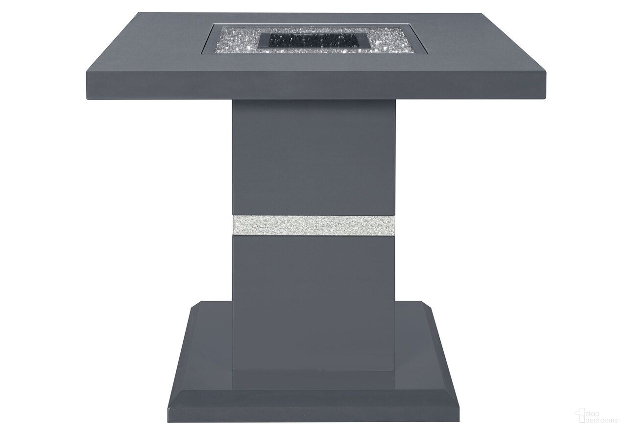 The appearance of Monaco End Table In Dark Grey designed by Global Furniture USA in the modern / contemporary interior design. This dark grey piece of furniture was selected by 1StopBedrooms from Monaco Collection to add a touch of cosiness and style into your home. Sku: MONACO-ET-DARK GREY-TOP & BASE;MONACO-ET-DARK GREY-CLMN. Material: Chip Board.