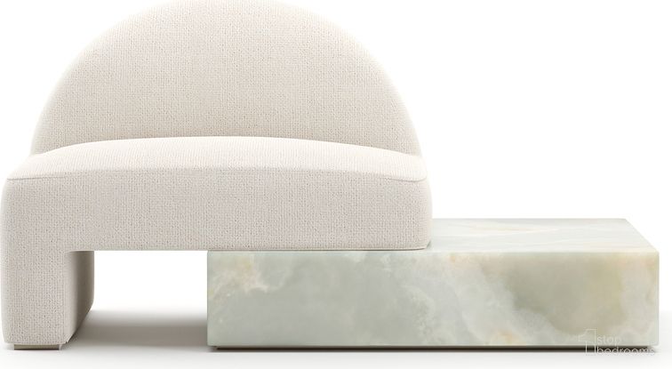 The appearance of Monaco Lounge In Cream designed by Caracole in the modern / contemporary interior design. This cream piece of furniture was selected by 1StopBedrooms from Monaco Collection to add a touch of cosiness and style into your home. Sku: UPH-425V-073-A. Material: Marble.