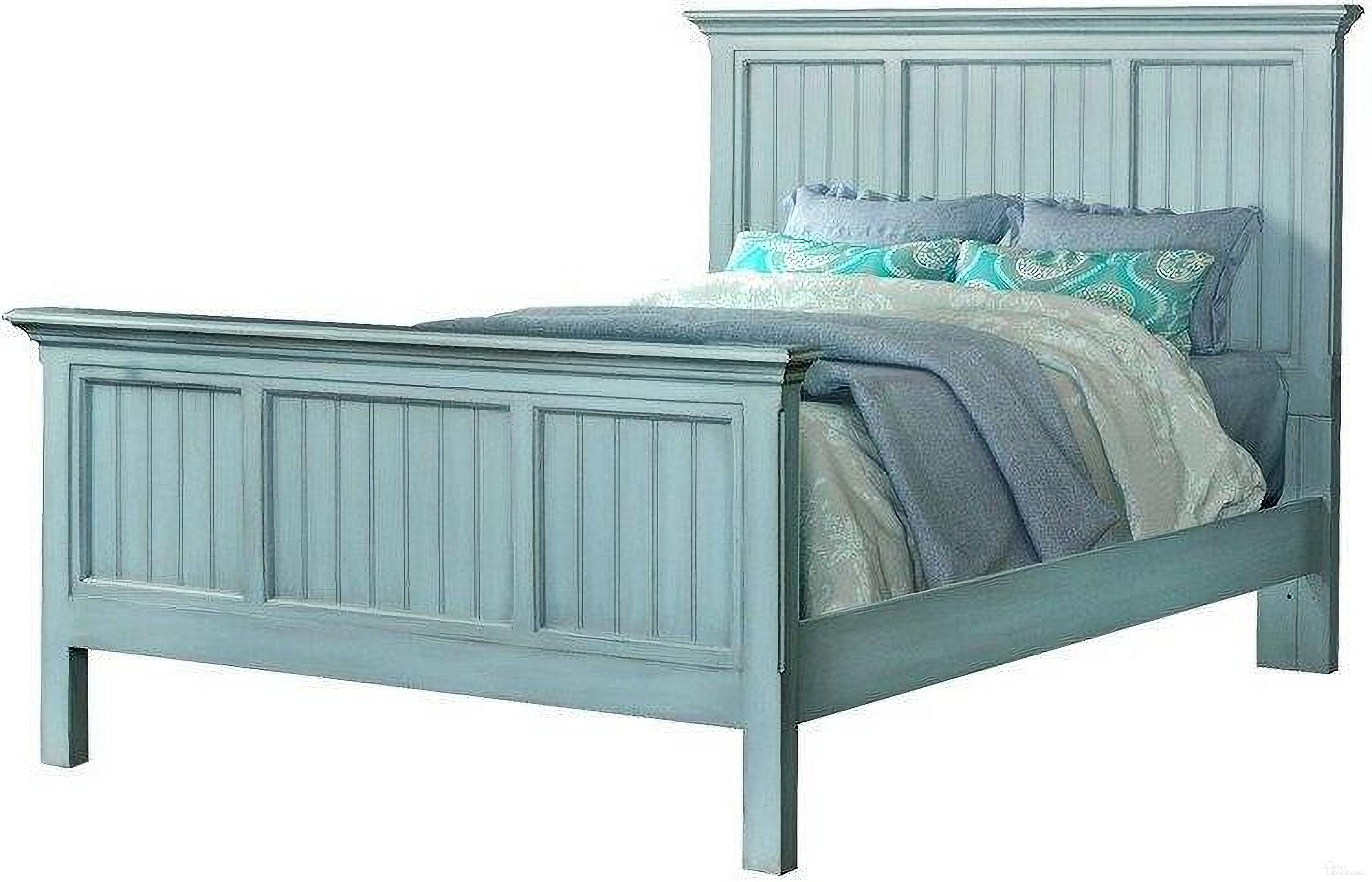 The appearance of Monaco Queen Bed In Blue designed by Sea Winds Trading in the transitional interior design. This blue piece of furniture was selected by 1StopBedrooms from Monaco Collection to add a touch of cosiness and style into your home. Sku: B818QBED-BLEU. Bed Type: Panel Bed. Material: Wood. Bed Size: Queen.