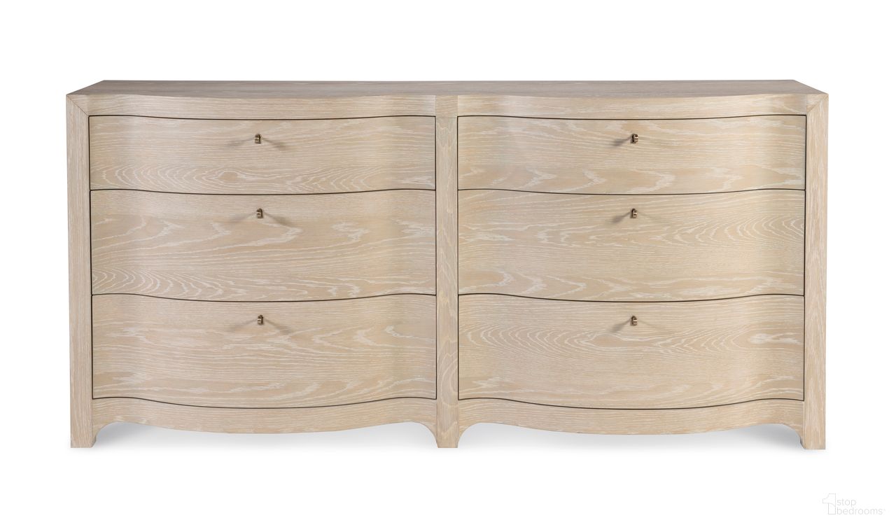 The appearance of Monarch Lexie Dresser In Natural designed by Century Furniture in the transitional interior design. This natural piece of furniture was selected by 1StopBedrooms from Monarch Collection to add a touch of cosiness and style into your home. Sku: MN5898. Material: Oak Veneer.