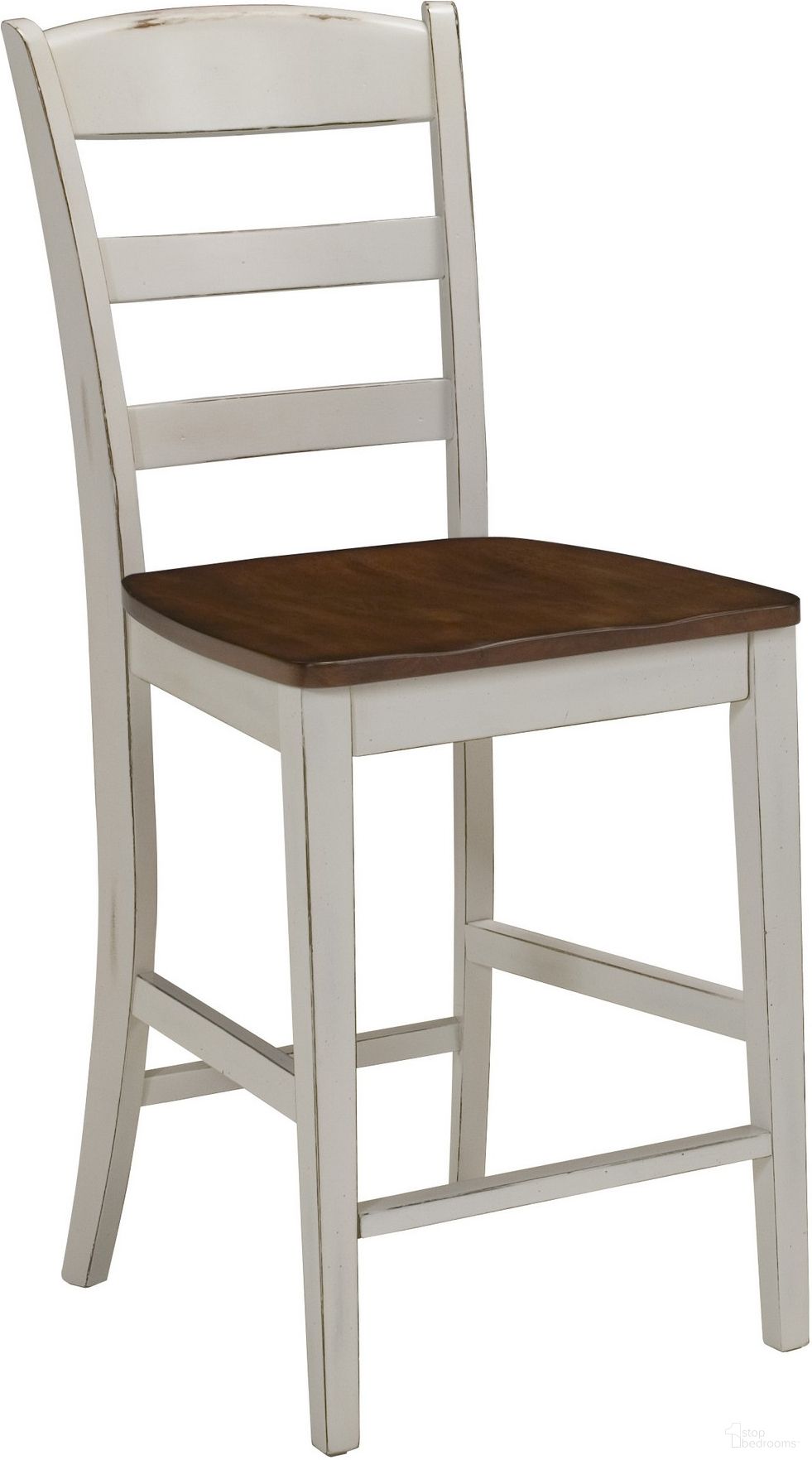 The appearance of Monarch Off White Counter Stool designed by Homestyles in the traditional interior design. This off white piece of furniture  was selected by 1StopBedrooms from Monarch Collection to add a touch of cosiness and style into your home. Sku: 5020-89. Material: Wood.
