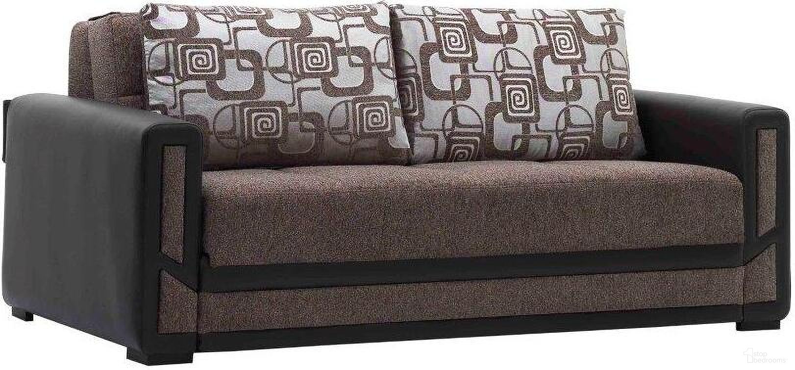 The appearance of Mondomax Upholstered Convertible Sofabed with Storage In Brown designed by Casamode in the modern / contemporary interior design. This brown piece of furniture was selected by 1StopBedrooms from Mondomax Collection to add a touch of cosiness and style into your home. Sku: MDX-SB-BN. Material: Chenille.