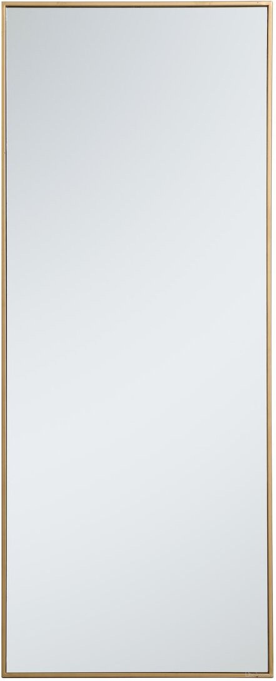 The appearance of Monet Brass Rectangle Mirror MR42460BR designed by Elegant Lighting in the modern / contemporary interior design. This brass piece of furniture was selected by 1StopBedrooms from Monet Collection to add a touch of cosiness and style into your home. Sku: MR42460BR. Material: Metal.
