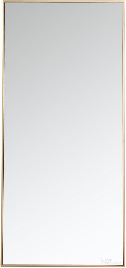 The appearance of Monet Brass Rectangle Mirror MR43060BR designed by Elegant Lighting in the modern / contemporary interior design. This brass piece of furniture was selected by 1StopBedrooms from Monet Collection to add a touch of cosiness and style into your home. Sku: MR43060BR. Material: Metal.