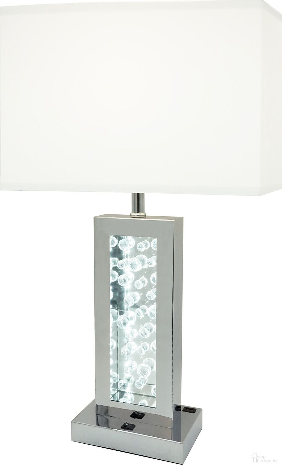 Monica LED Accent Lamp In Chrome