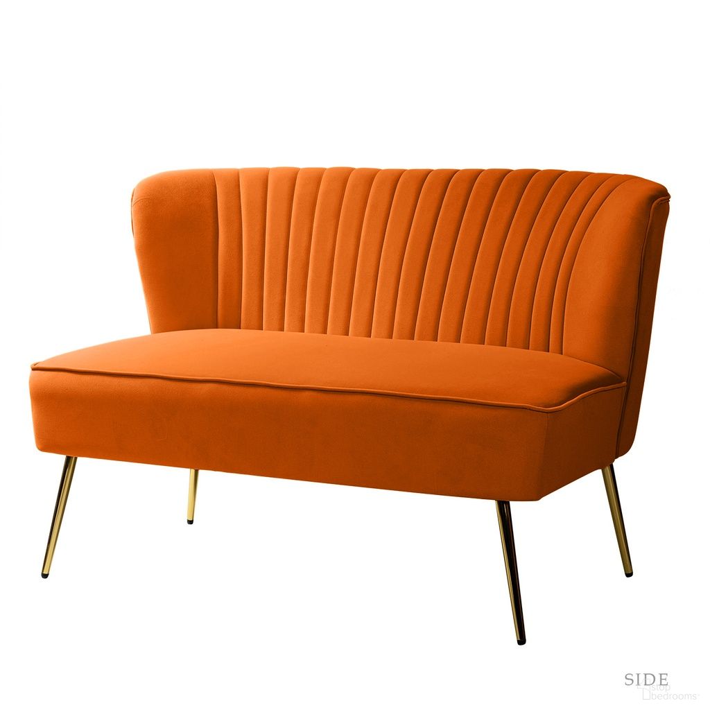 Monica Loveseat In Orange