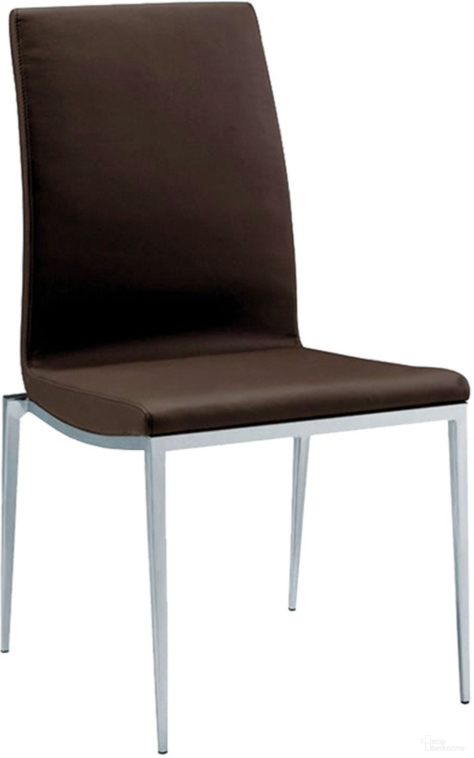 Monique Dining Chair Set of 2 In Brown