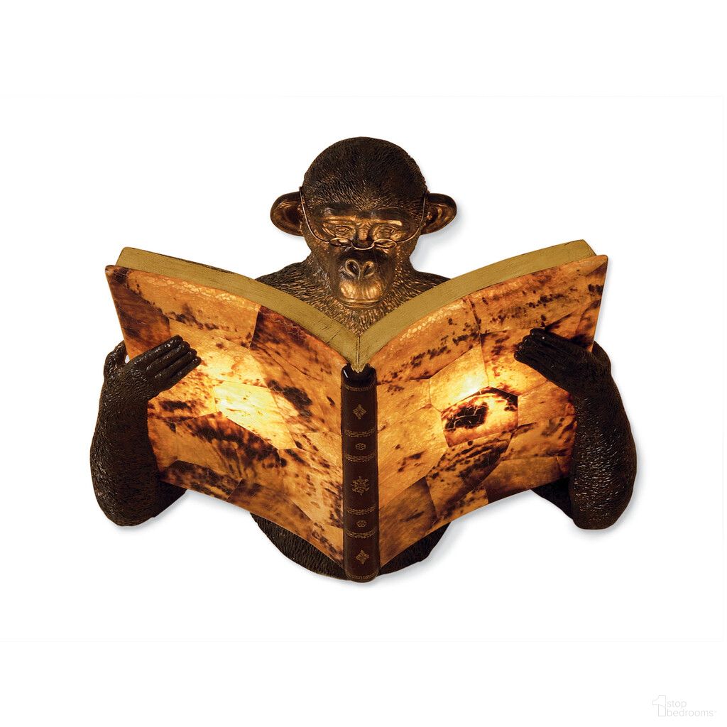 The appearance of Monkey Book Sconce In Verdigris and Amber designed by Maitland-Smith in the modern / contemporary interior design. This verdigris/amber piece of furniture was selected by 1StopBedrooms from Maitland Smith Collection to add a touch of cosiness and style into your home. Sku: 8111-19. Material: Brass.