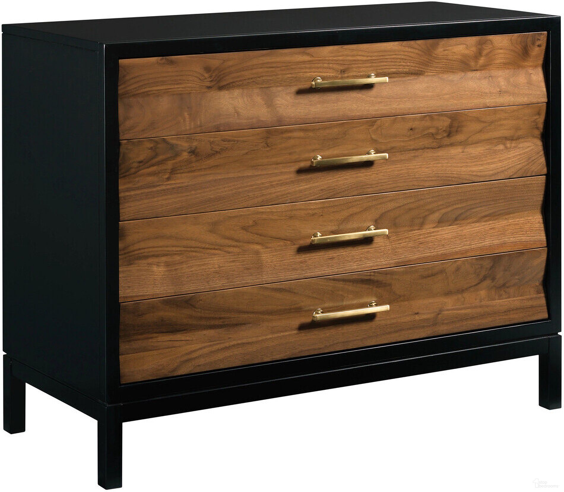 The appearance of Monogram Backbay Accent Chest In Black designed by Kincaid in the modern / contemporary interior design. This black piece of furniture was selected by 1StopBedrooms from Monogram Collection to add a touch of cosiness and style into your home. Sku: 315-933B. Material: Wood.