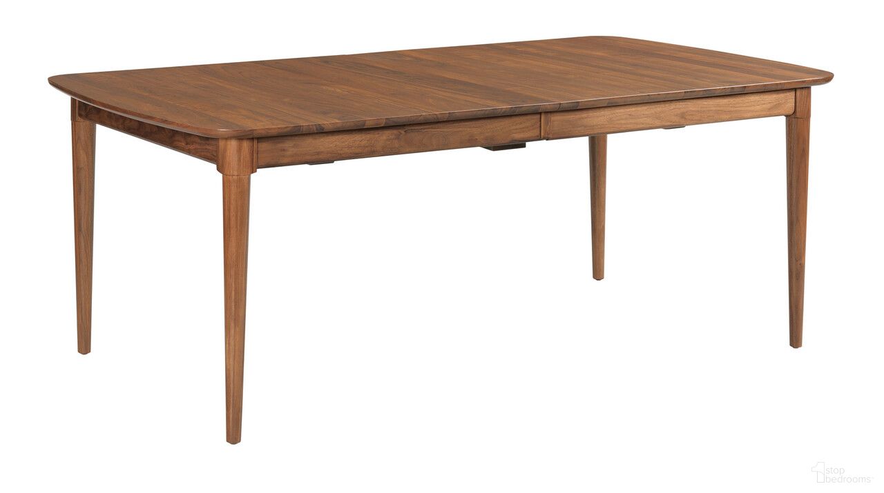 The appearance of Monogram Hudson Rectangular Dining Table In Walnut designed by Kincaid in the modern / contemporary interior design. This walnut piece of furniture  was selected by 1StopBedrooms from Monogram Collection to add a touch of cosiness and style into your home. Sku: 315-744. Table Base Style: Legs. Material: Wood. Table Top Shape: Rectangular. Size: 42" x 76".
