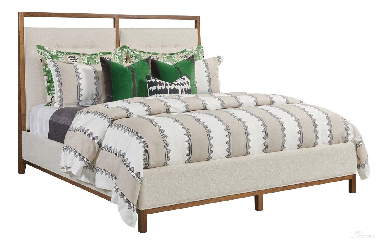 The appearance of Monogram Pinehurst California King Upholstered Bed In Walnut designed by Kincaid in the  interior design. This walnut piece of furniture  was selected by 1StopBedrooms from Monogram Collection to add a touch of cosiness and style into your home. Sku: 315-316;315-318. Material: Wood. Bed Size: California King. Bed Type: Upholstered Bed.