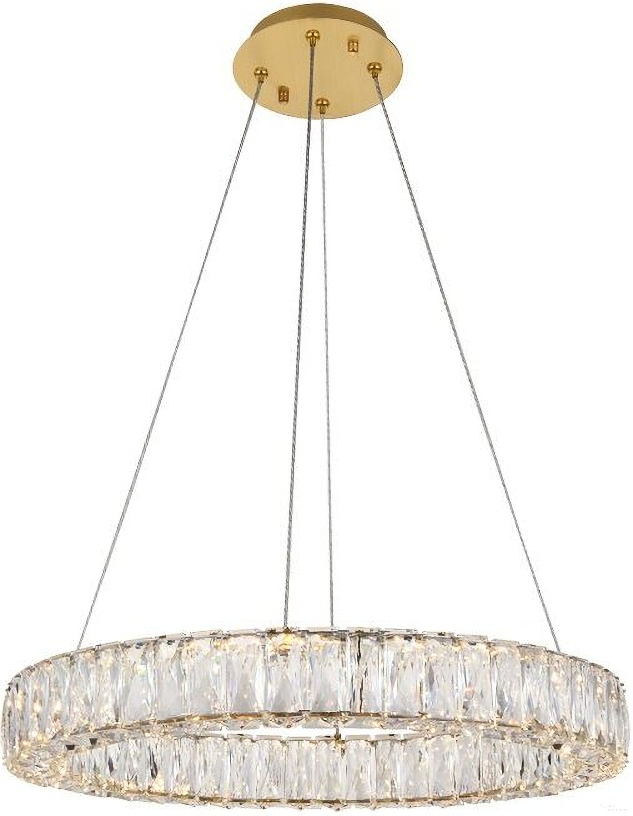Monroe Integrated Led Chip Light Gold Chandelier 3503D23G