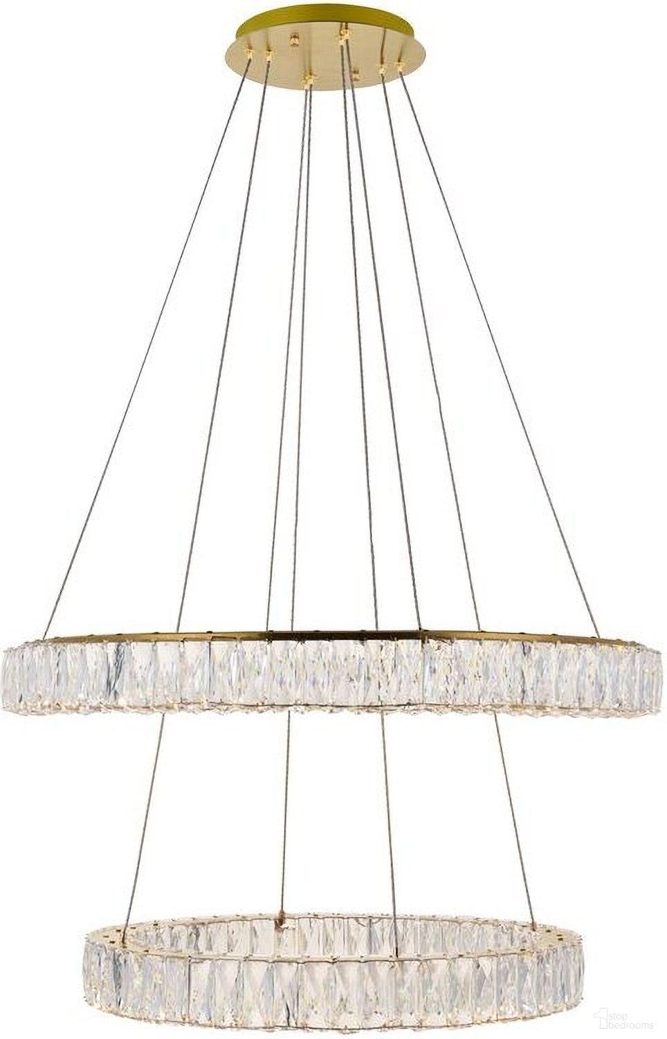 Monroe Integrated Led Chip Light Gold Chandelier 3503G32G