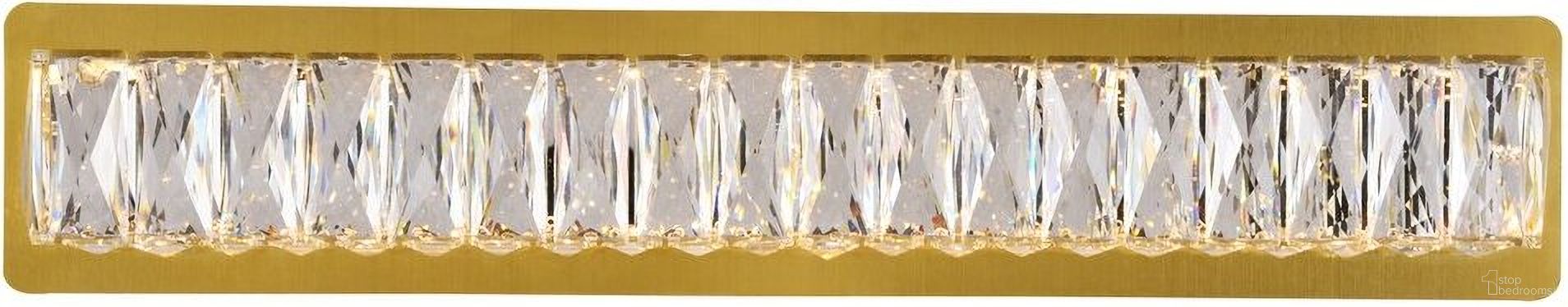 Monroe Integrated Led Chip Light Gold Wall Sconce 3502W24G