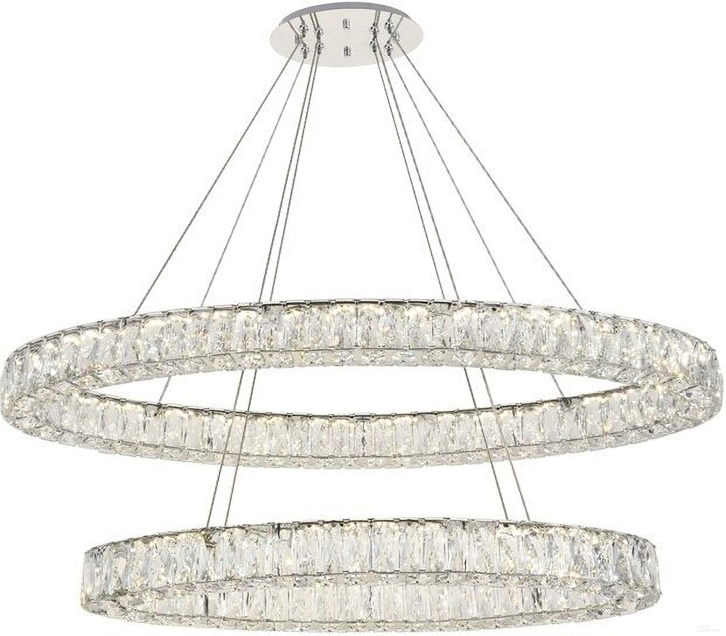 Monroe Integrated Led Light Chrome Chandelier 3503D40C