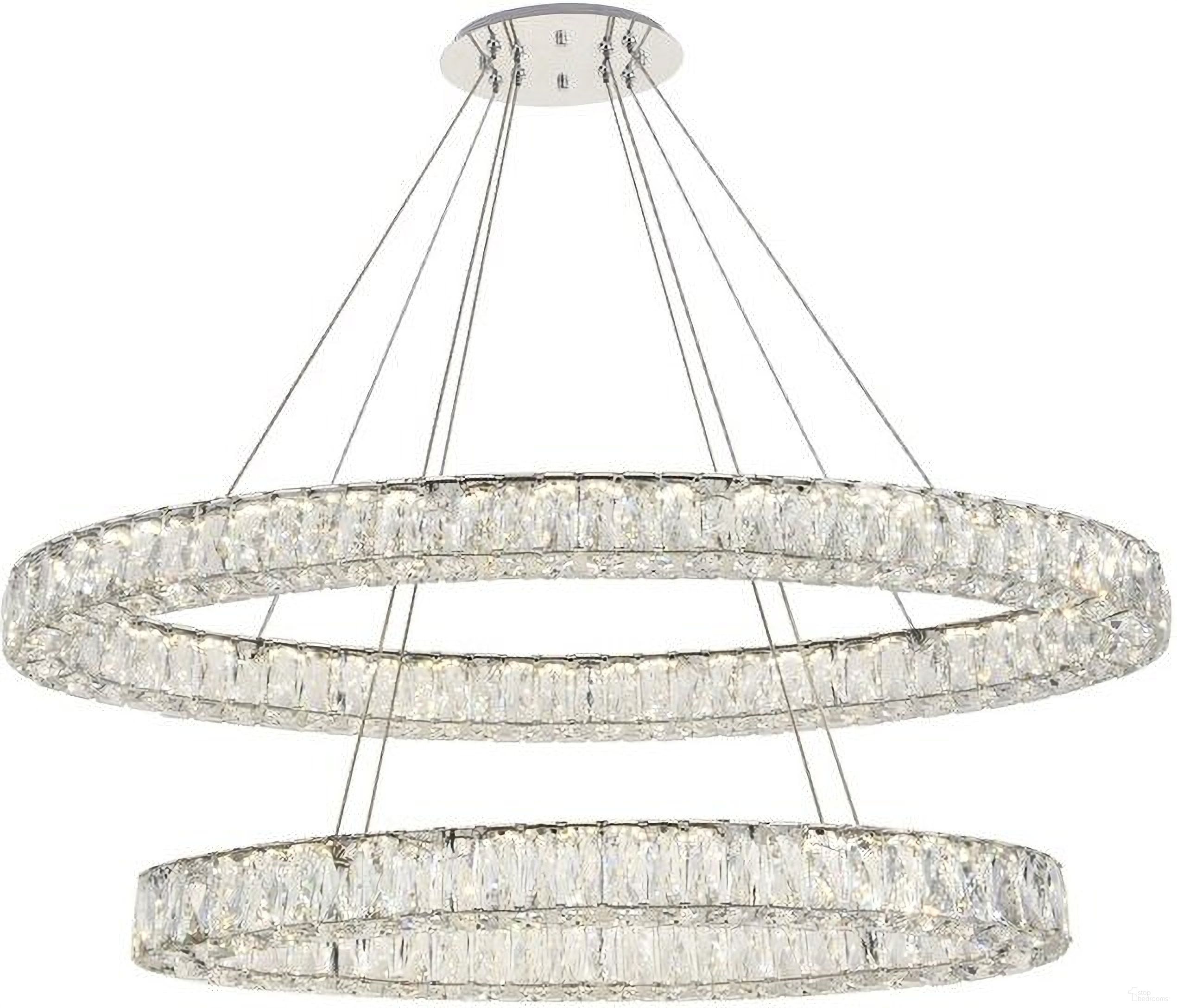 Monroe Integrated Led Light Chrome Chandelier 3503D48C