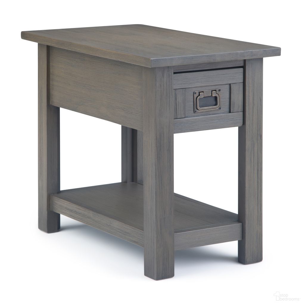 The appearance of Monroe Solid Acacia Wood Narrow Side Table In Farmhouse Grey designed by Simpli Home in the rustic / southwestern interior design. This farmhouse grey piece of furniture was selected by 1StopBedrooms from Monroe Collection to add a touch of cosiness and style into your home. Sku: AXCMON-09FG. Material: Acacia.