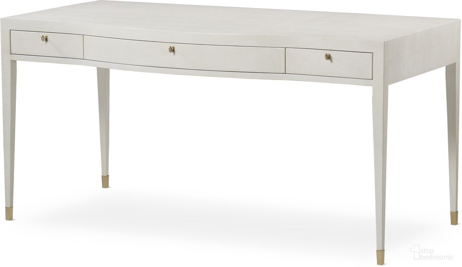 The appearance of Monroe Writing Desk In Ivory designed by Century Furniture in the modern / contemporary interior design. This ivory piece of furniture was selected by 1StopBedrooms from Monarch Collection to add a touch of cosiness and style into your home. Sku: MN5787. Material: Poplar Solid.