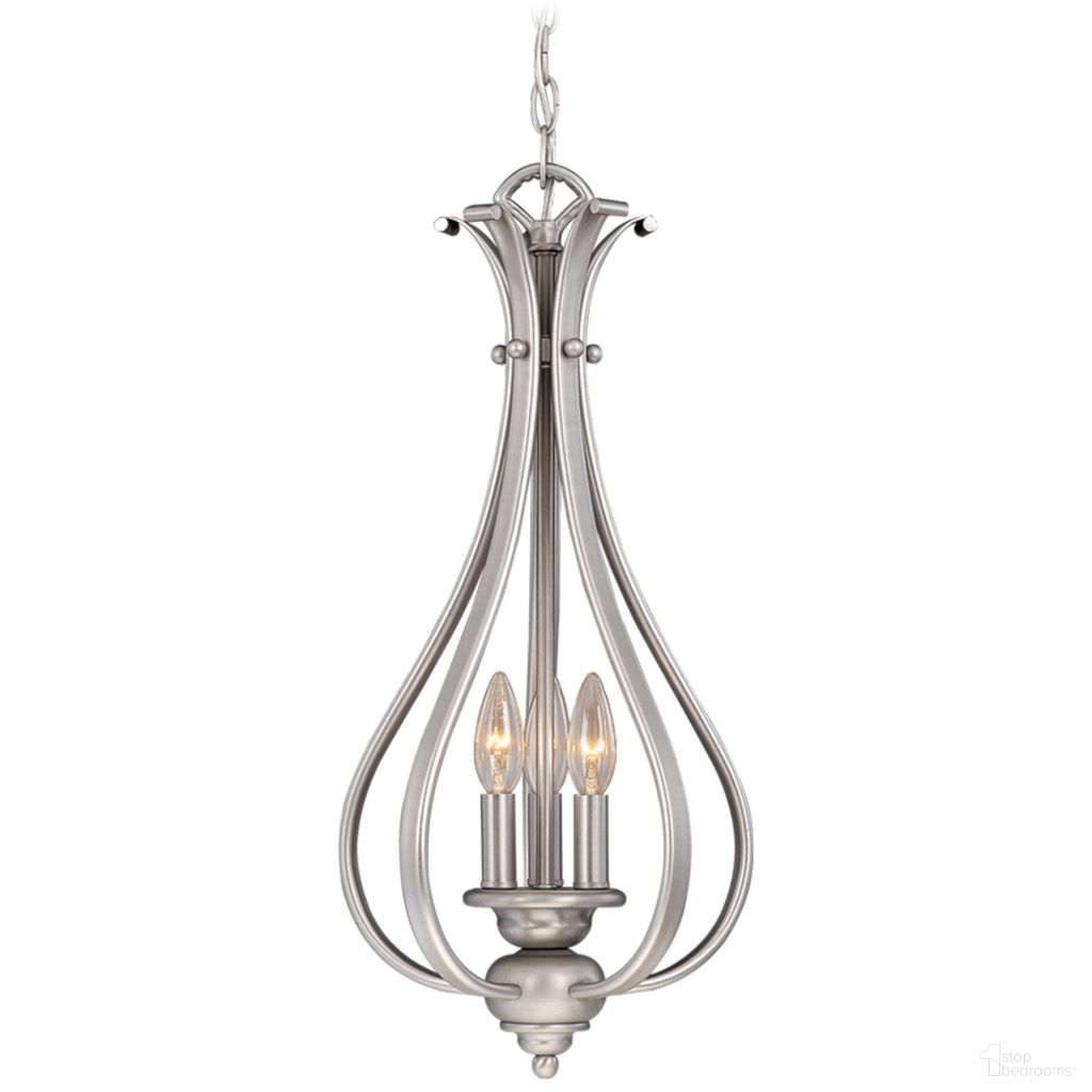 The appearance of Monrovia 11.25 Inch Pendant In Brushed Nickel designed by Vaxcel in the transitional interior design. This brushed nickel piece of furniture  was selected by 1StopBedrooms from Monrovia Collection to add a touch of cosiness and style into your home. Sku: PD35459BN. Material: Steel.
